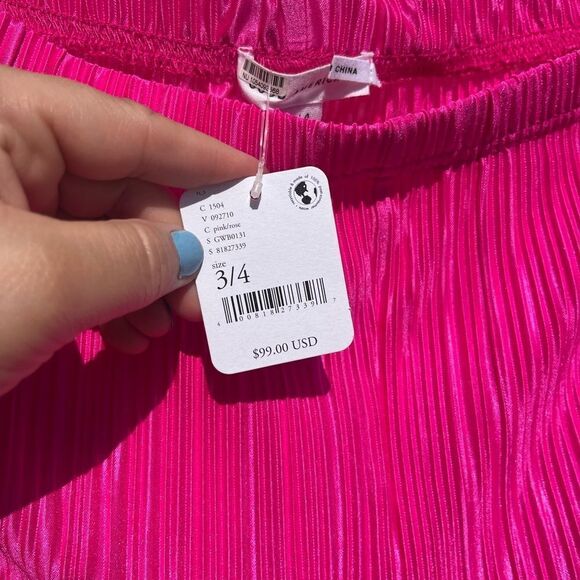 Good American Always Fit Plisse Pants NWT - Picture 7 of 9